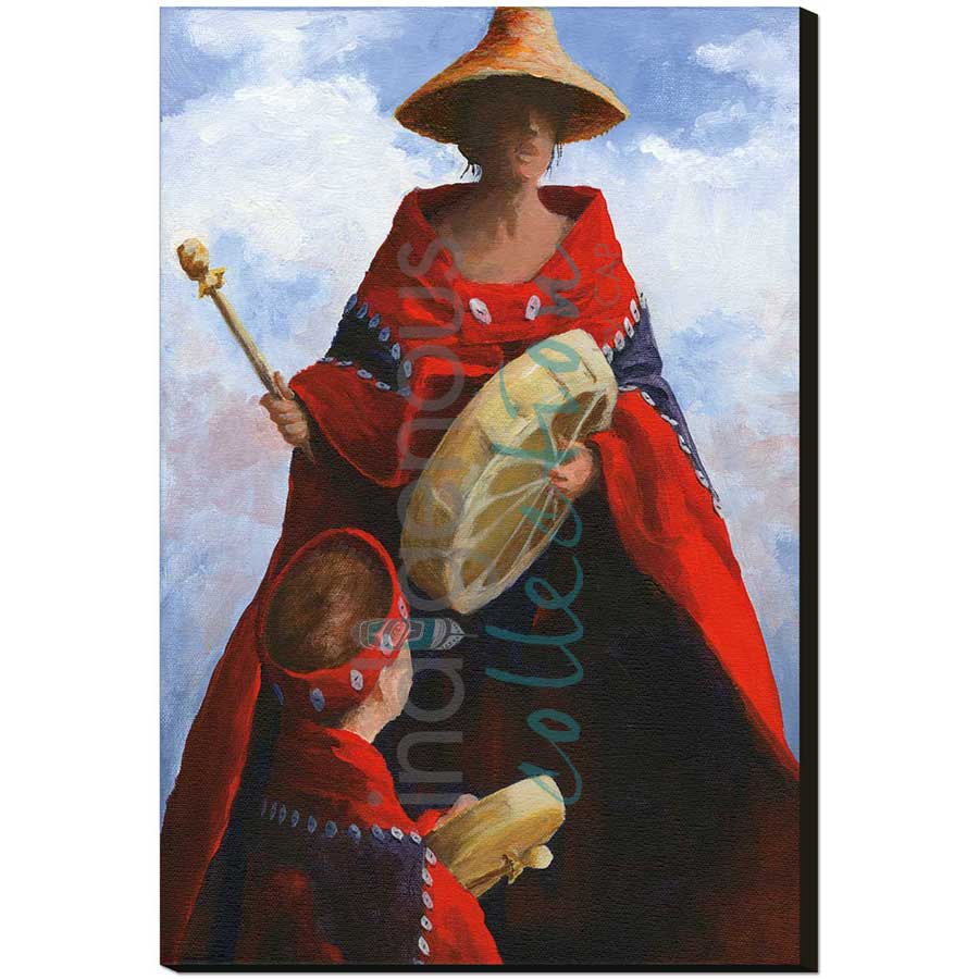 A Student of His Culture by artist Jean Taylor - Tlingit. Indigenous Collection