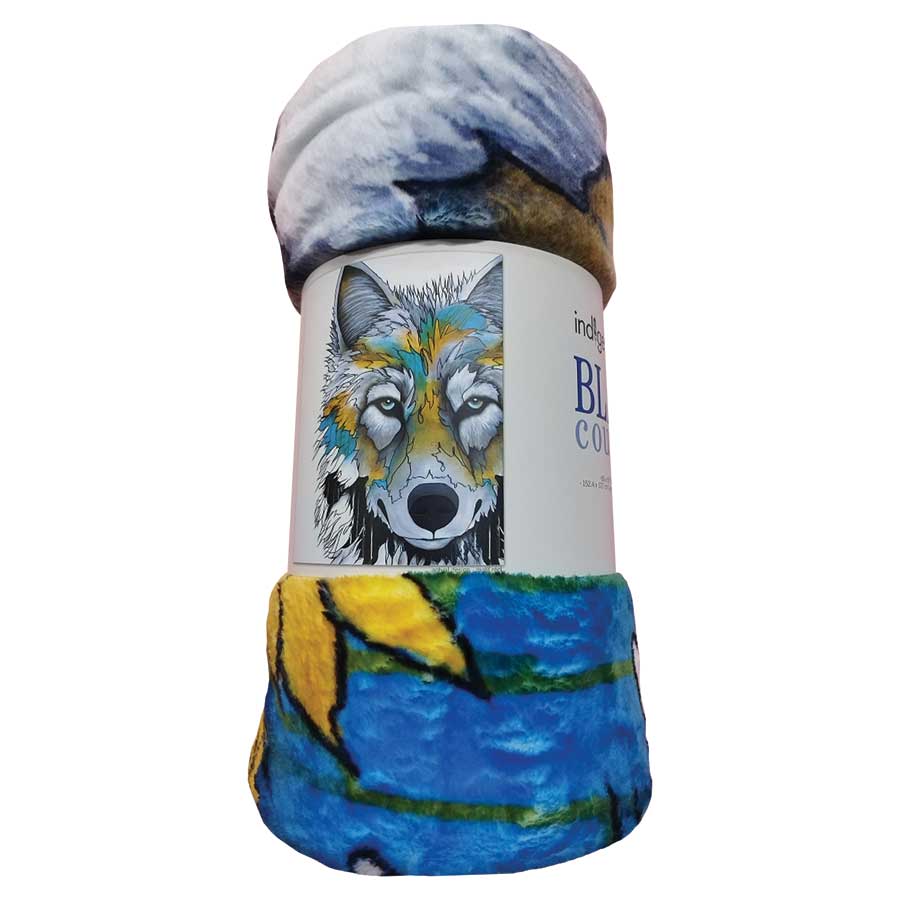 Alpha Fleece Blanket by artist Micqaela Jones