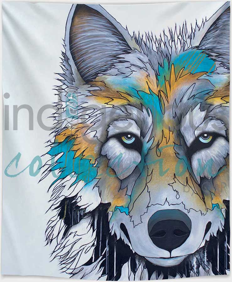 Alpha Fleece Blanket by artist Micqaela Jones