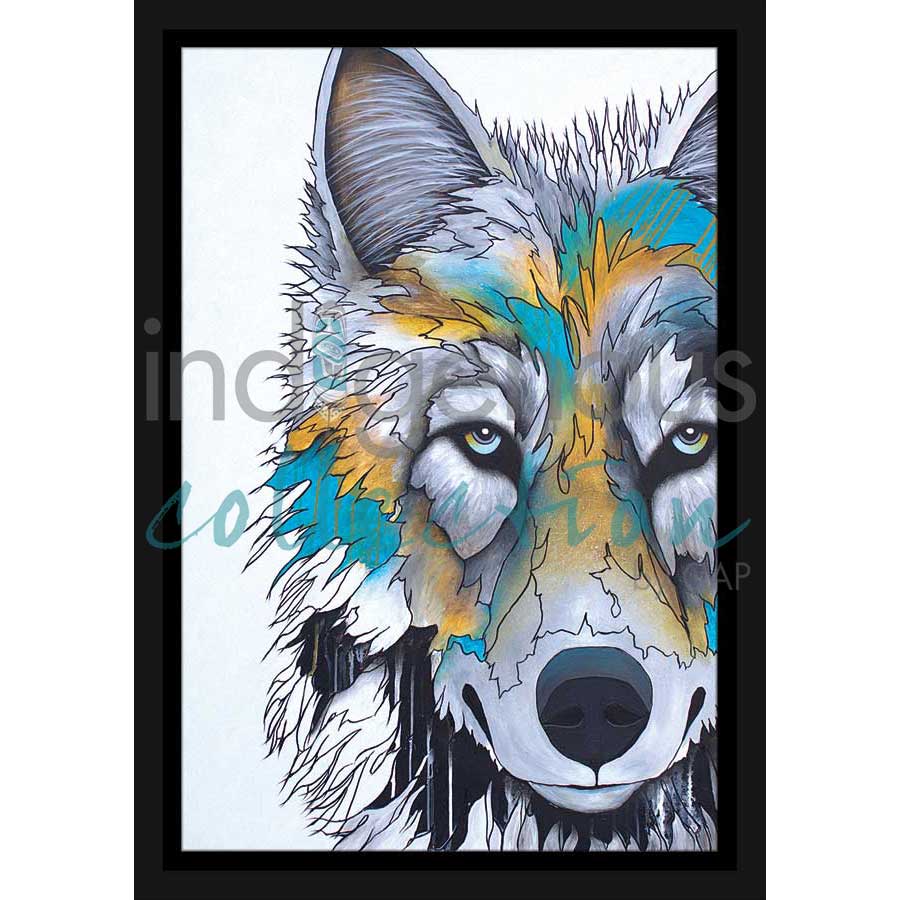 Alpha by artist Micqaela Jones - Te-Moak. Indigenous Collection