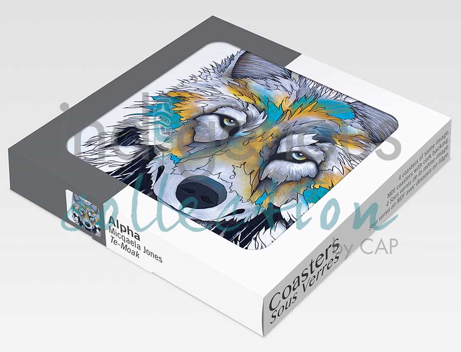 Alpha Coaster by artist Micqaela Jones