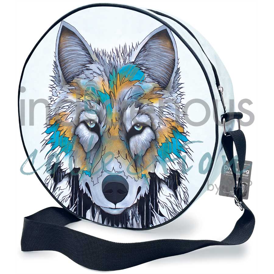 Alpha Drum Bag by artist Micqaela Jones - Te-Moak