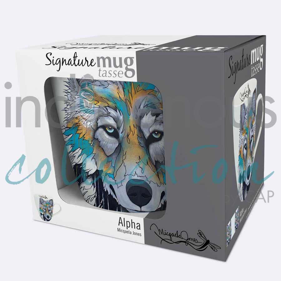 Alpha 18 oz. Signature Mug by artist Micqaela Jones