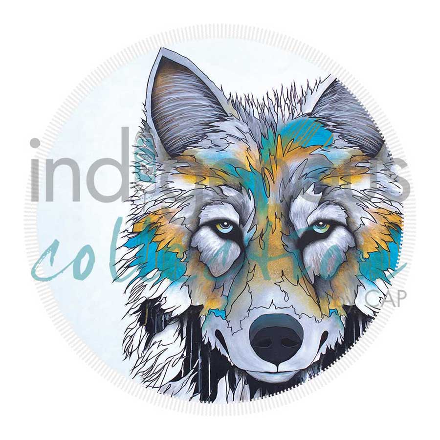 Alpha Round Beach Towel Blanket by artist Micqaela Jones