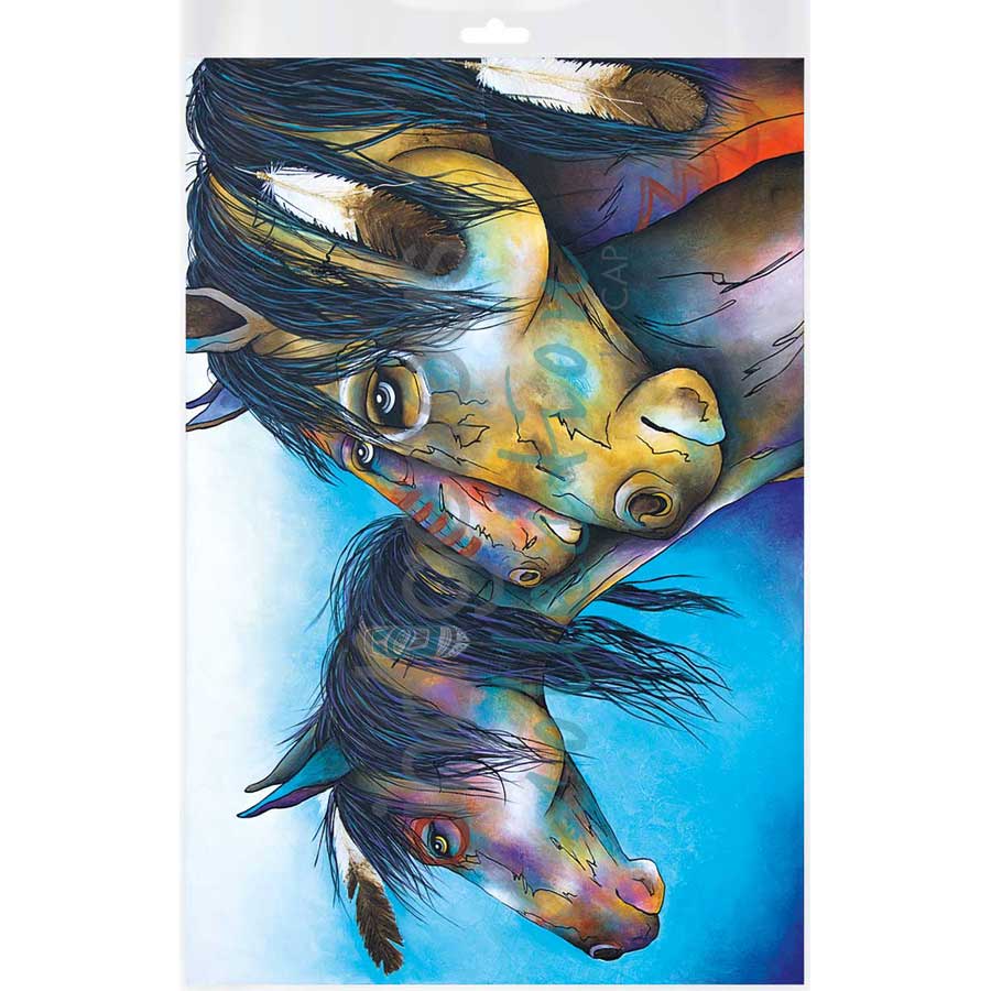 Wild Hearts Can't Be Broken by artist Micqaela Jones - Te-Moak. Indigenous Collection