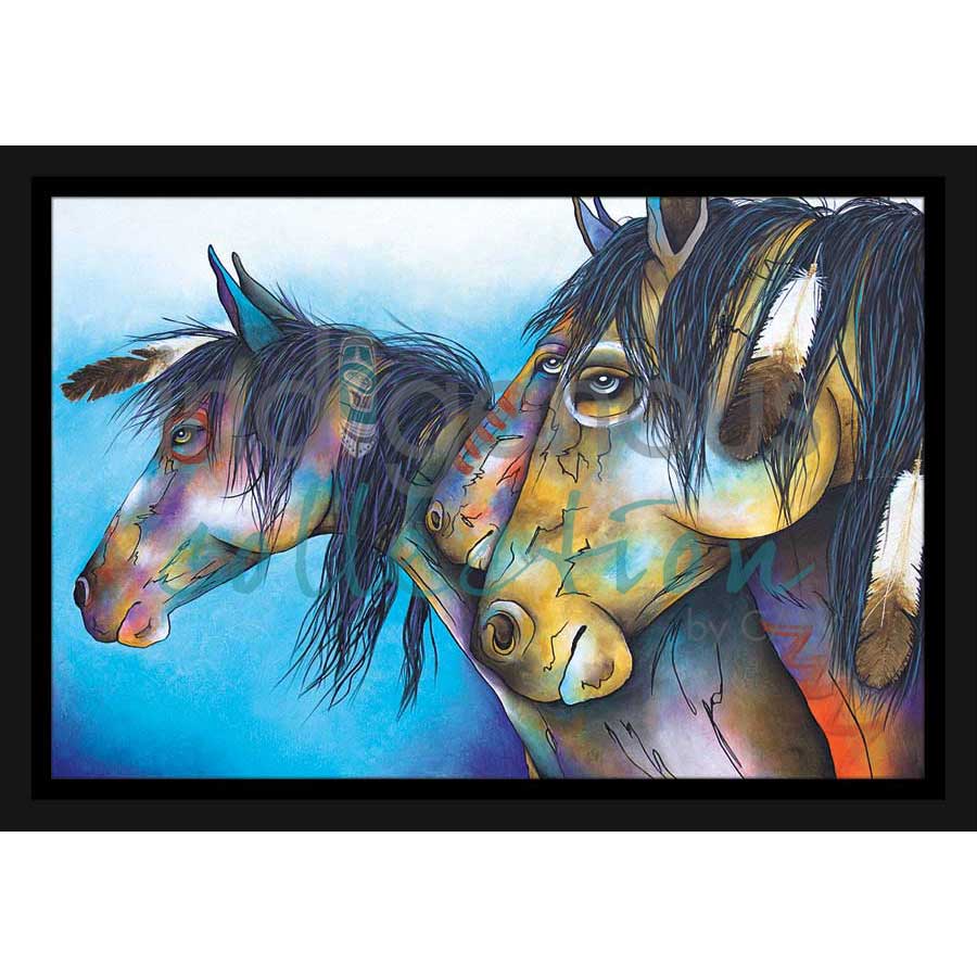 Wild Hearts Can't Be Broken by artist Micqaela Jones - Te-Moak. Indigenous Collection