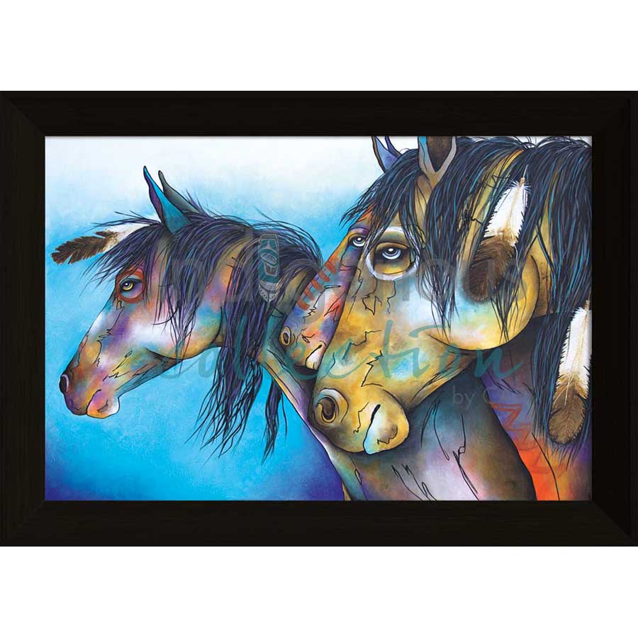 Wild Hearts Can't Be Broken by artist Micqaela Jones - Te-Moak. Indigenous Collection