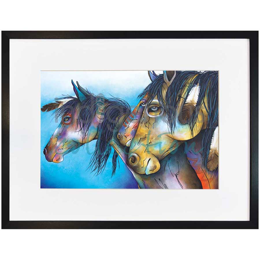 Wild Hearts Can't Be Broken by artist Micqaela Jones - Te-Moak. Indigenous Collection