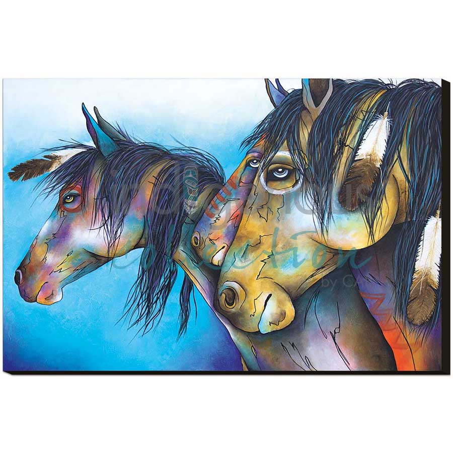 Wild Hearts Can't Be Broken by artist Micqaela Jones - Te-Moak. Indigenous Collection