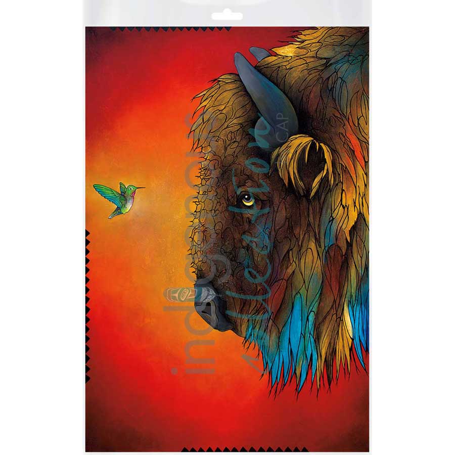Listen Up by artist Micqaela Jones - Te-Moak. Indigenous Collection