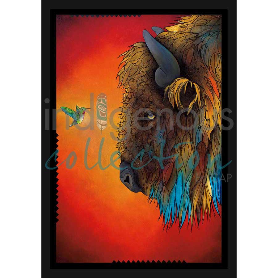 Listen Up by artist Micqaela Jones - Te-Moak. Indigenous Collection