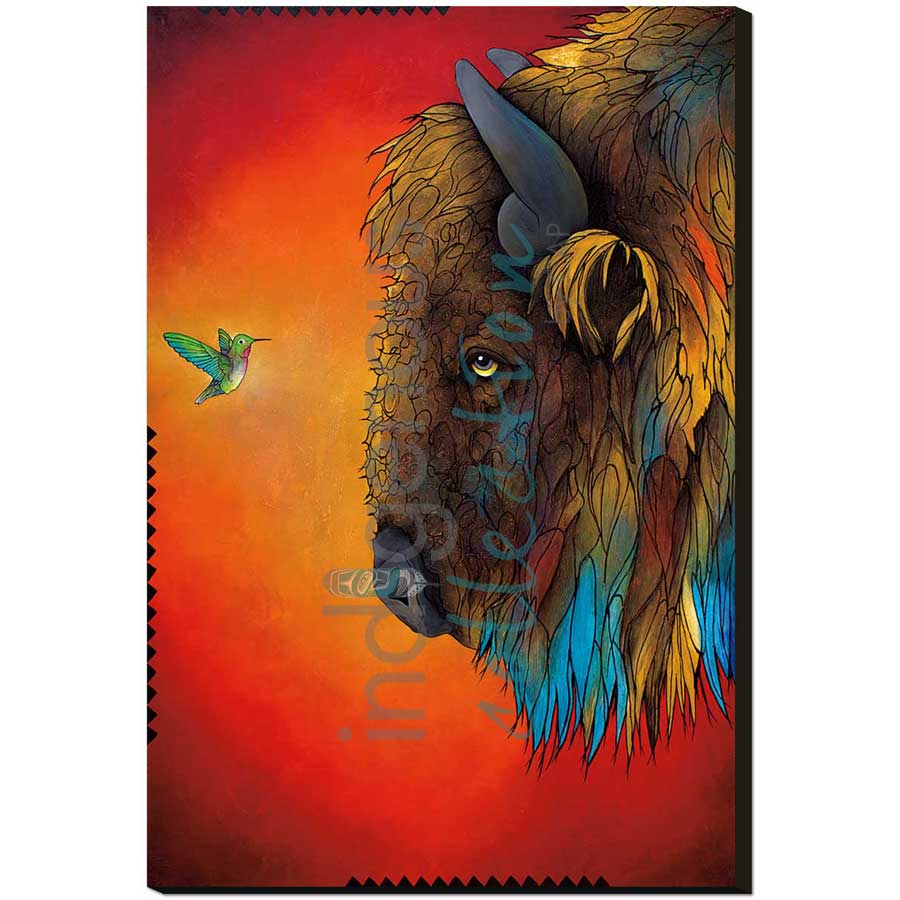 Listen Up by artist Micqaela Jones - Te-Moak. Indigenous Collection
