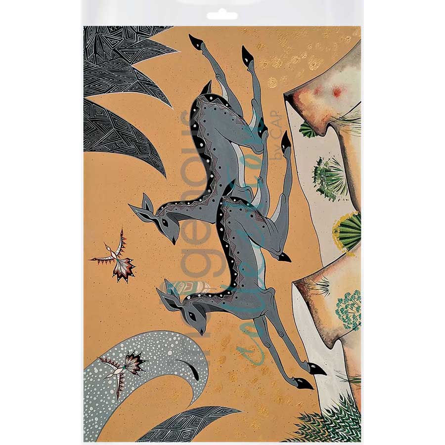 Jumping the Canyon Walls by artist Michelle Tsosie Sisneros - Navajo/Laguna Pueblo. Indigenous Collection
