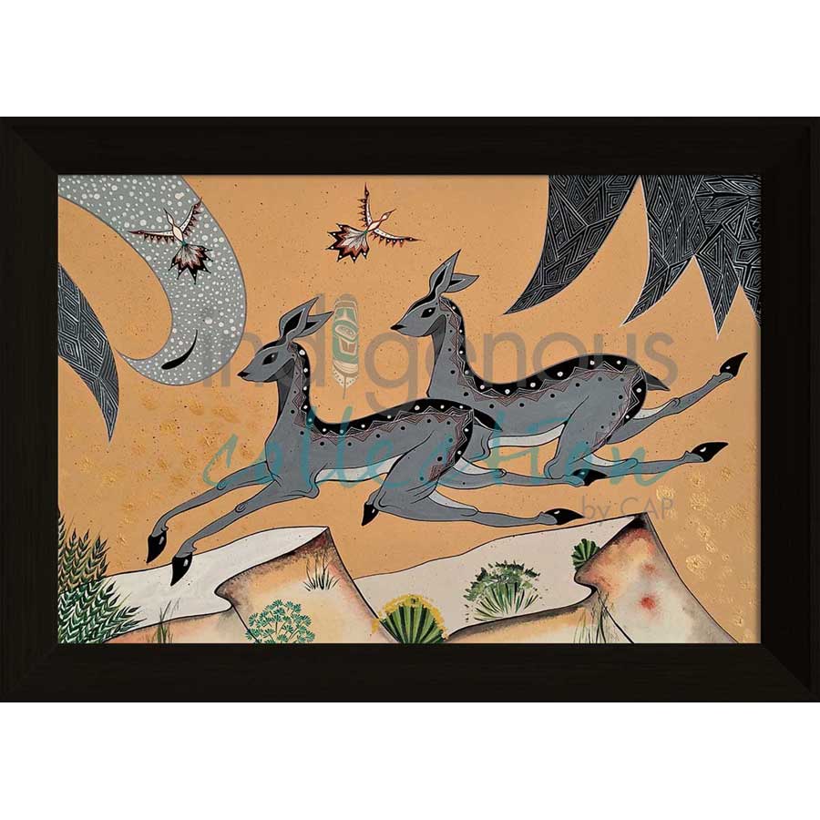 Jumping the Canyon Walls by artist Michelle Tsosie Sisneros - Navajo/Laguna Pueblo. Indigenous Collection