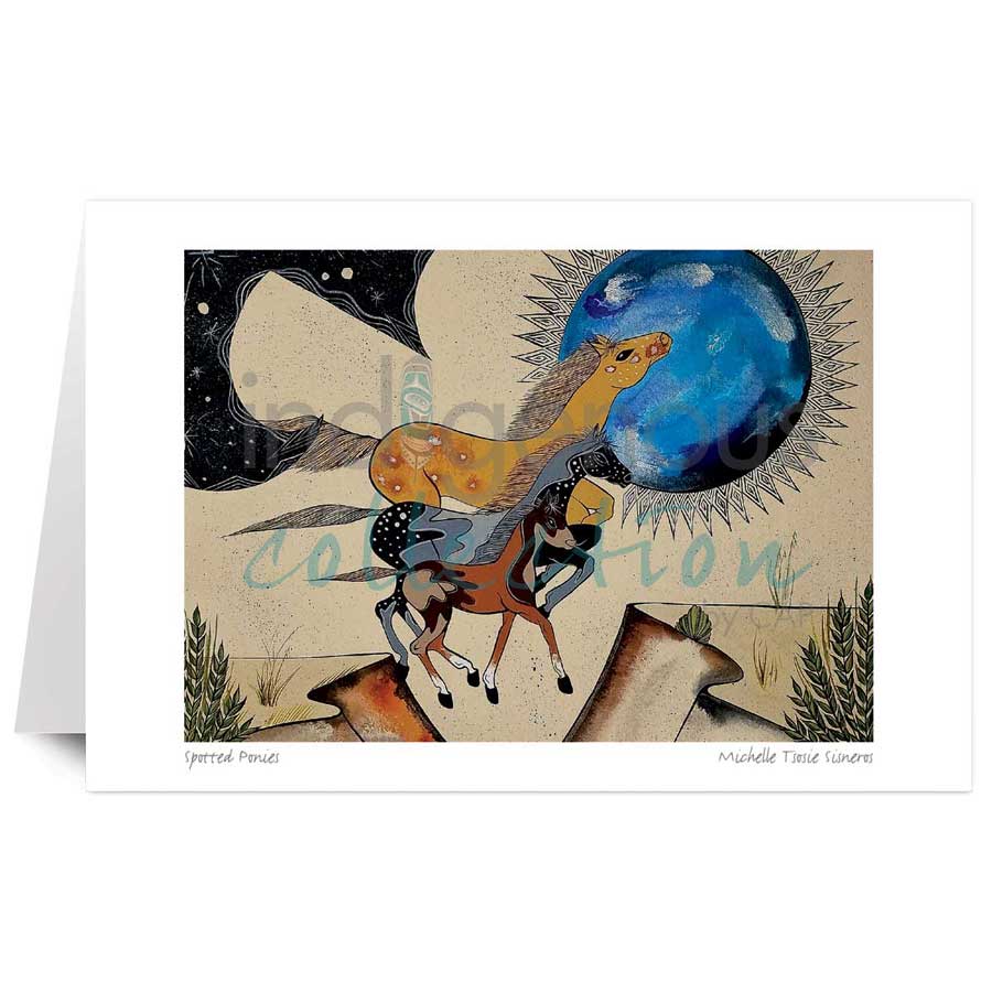 Spotted Ponies by artist Michelle Tsosie Sisneros