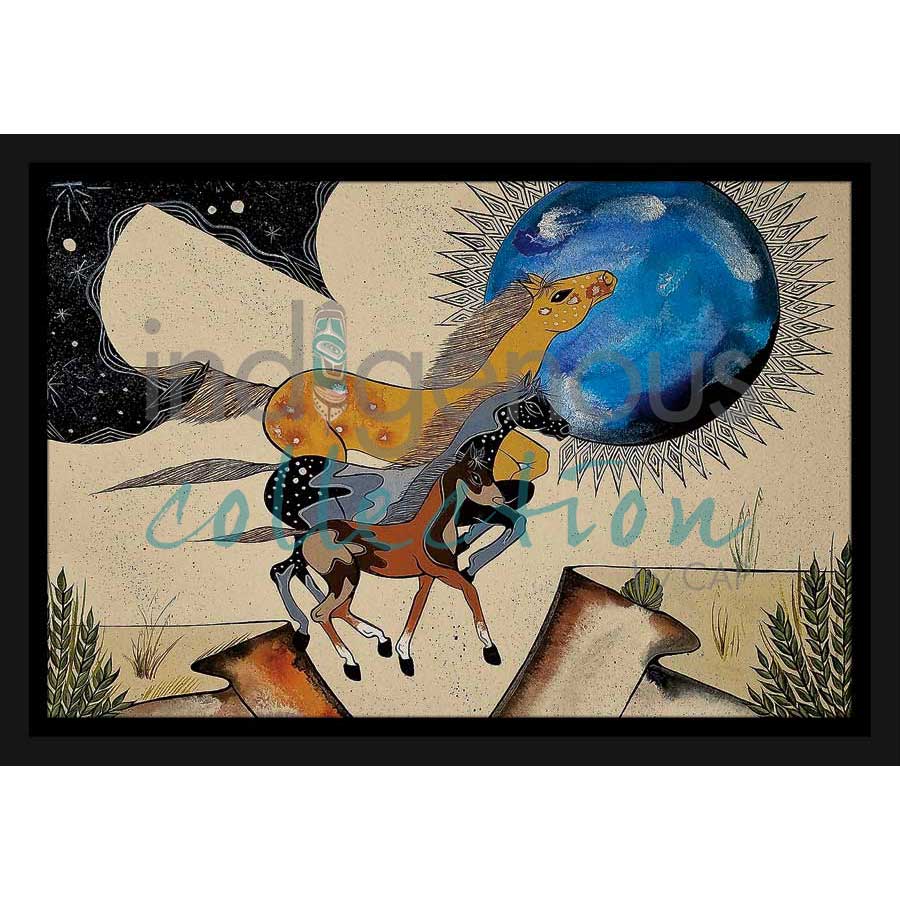 Spotted Ponies by artist Michelle Tsosie Sisneros - Navajo/Laguna Pueblo. Indigenous Collection
