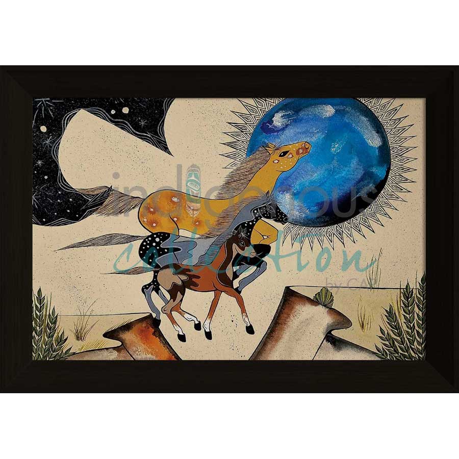Spotted Ponies by artist Michelle Tsosie Sisneros - Navajo/Laguna Pueblo. Indigenous Collection
