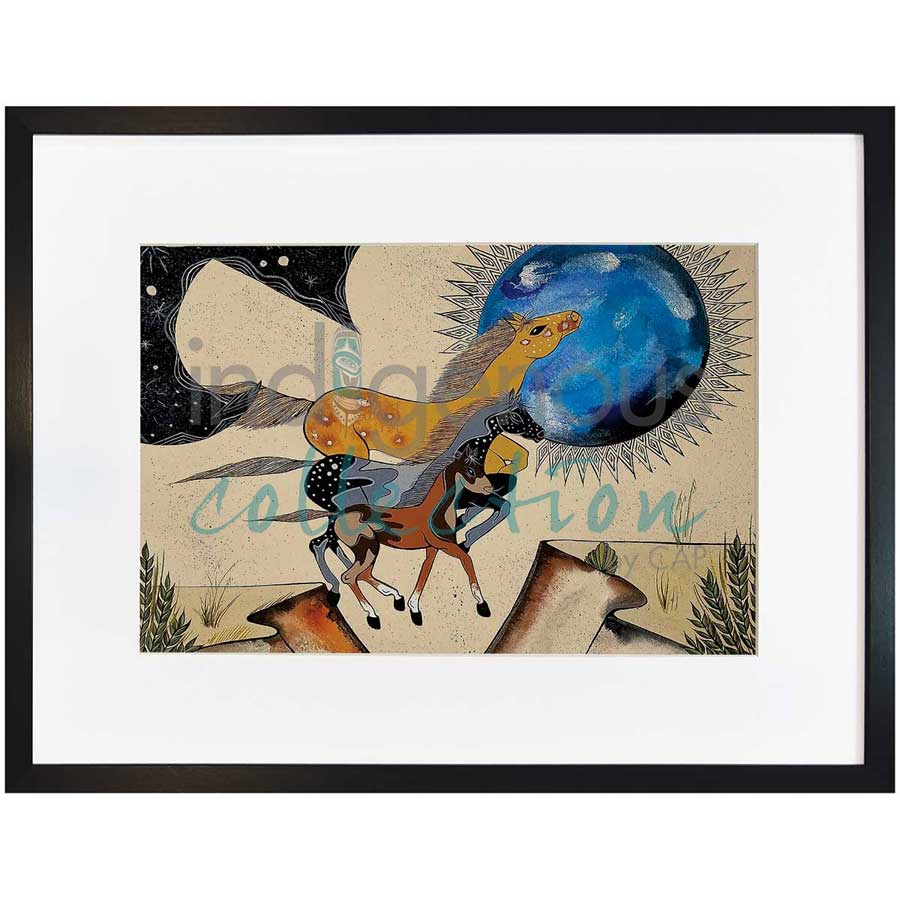 Spotted Ponies by artist Michelle Tsosie Sisneros - Navajo/Laguna Pueblo. Indigenous Collection