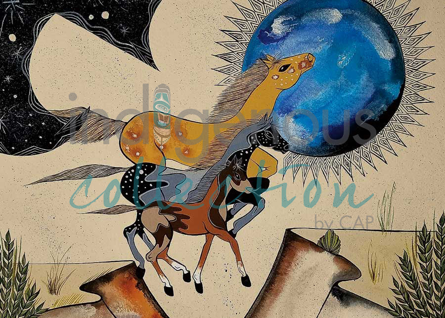 Spotted Ponies by artist Michelle Tsosie Sisneros