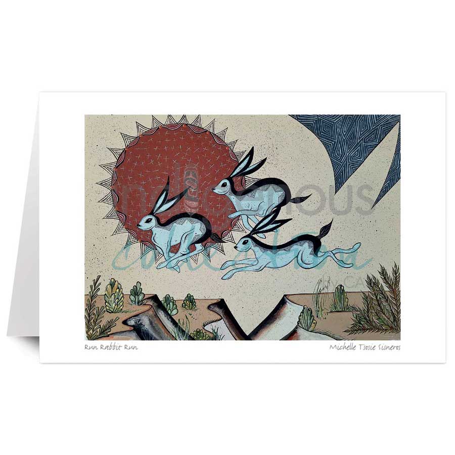 Run Rabbit Run by artist Michelle Tsosie Sisneros