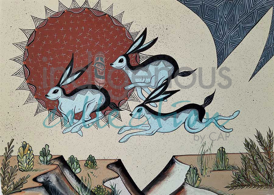 Run Rabbit Run by artist Michelle Tsosie Sisneros