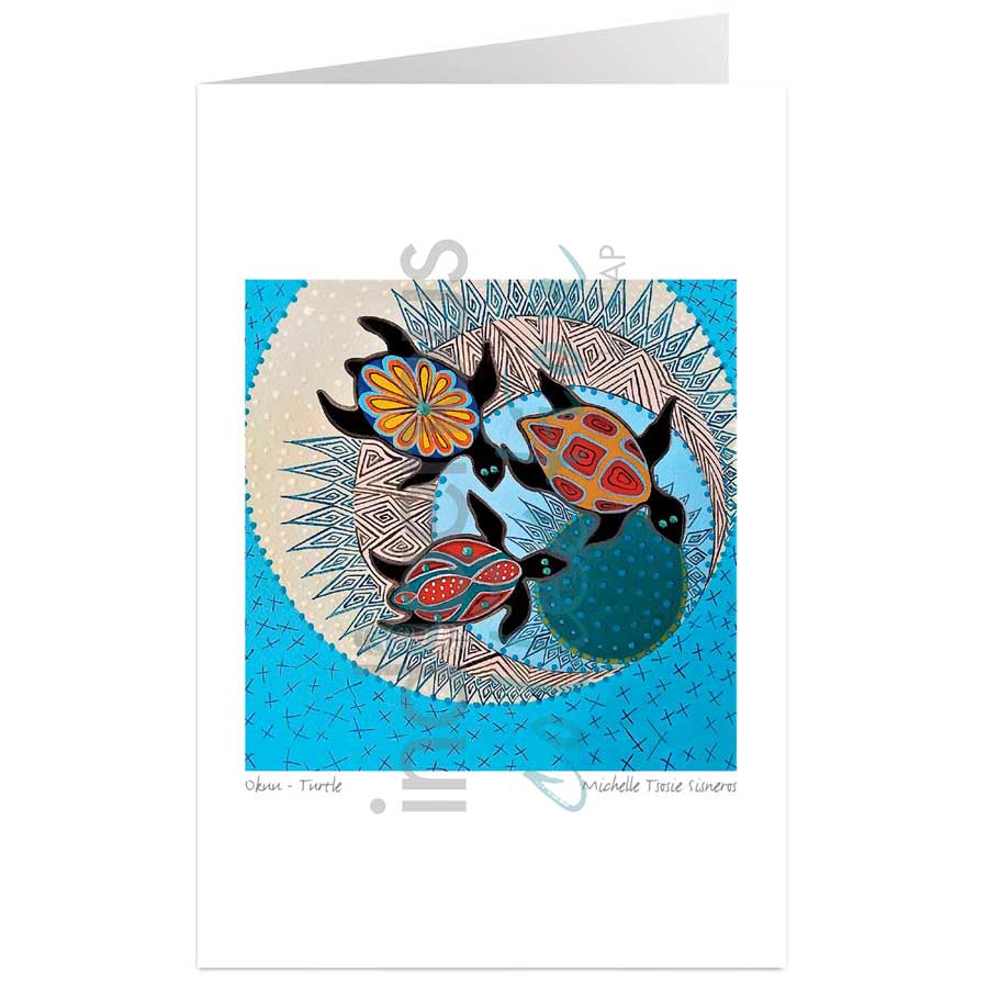 Okuu - Turtle by artist Michelle Tsosie Sisneros