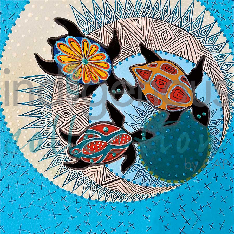 Okuu - Turtle by artist Michelle Tsosie Sisneros