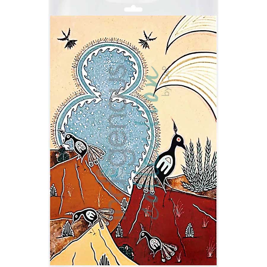 Winter Quails by artist Michelle Tsosie Sisneros - Navajo/Laguna Pueblo. Indigenous Collection