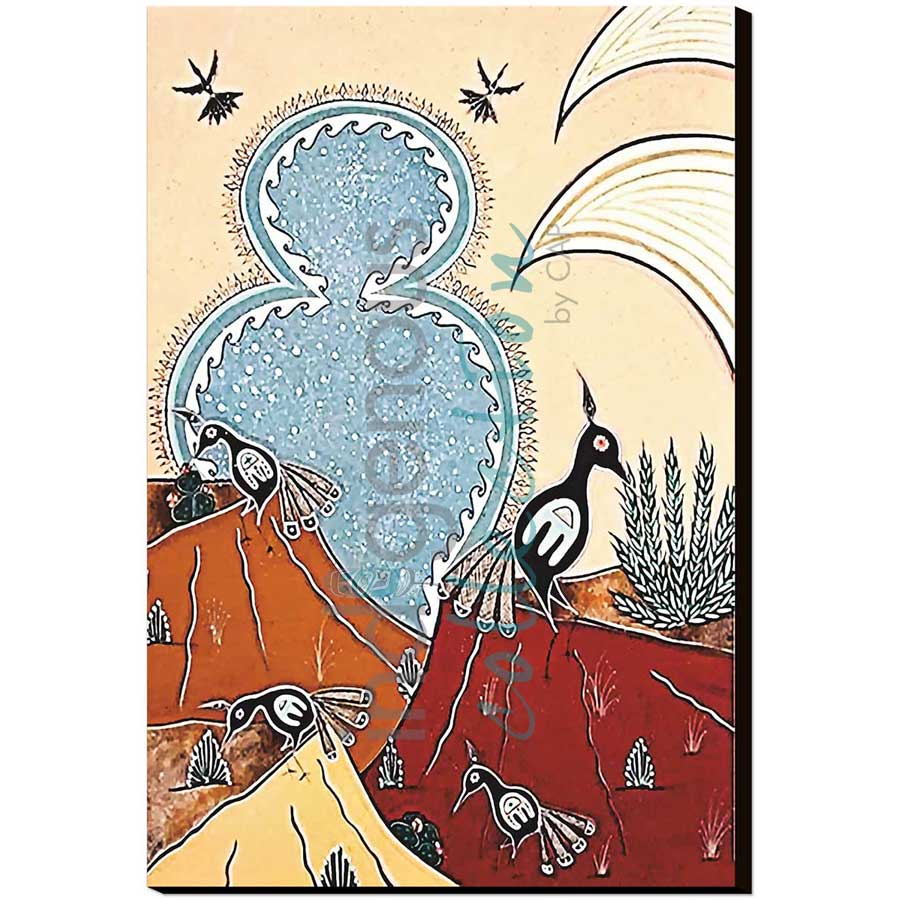 Winter Quails by artist Michelle Tsosie Sisneros - Navajo/Laguna Pueblo. Indigenous Collection