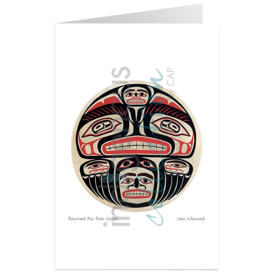 Bentwood Box Bear Design by artist Sean Whonnock