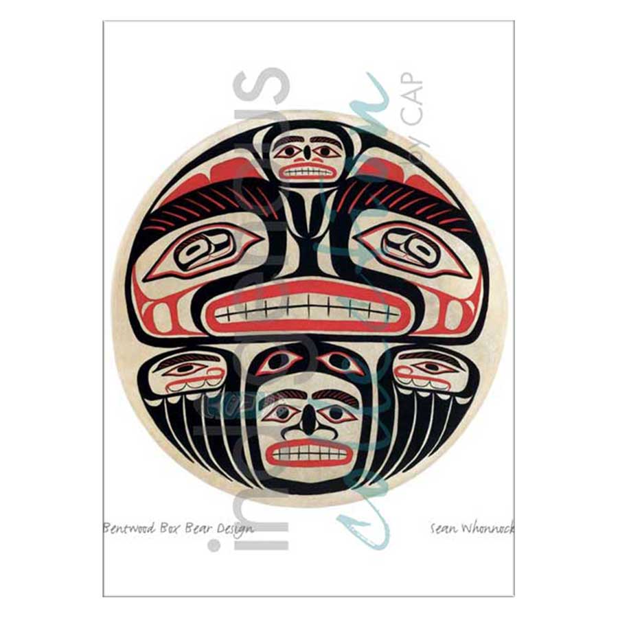 Bentwood Box Bear Design Canvas Prints