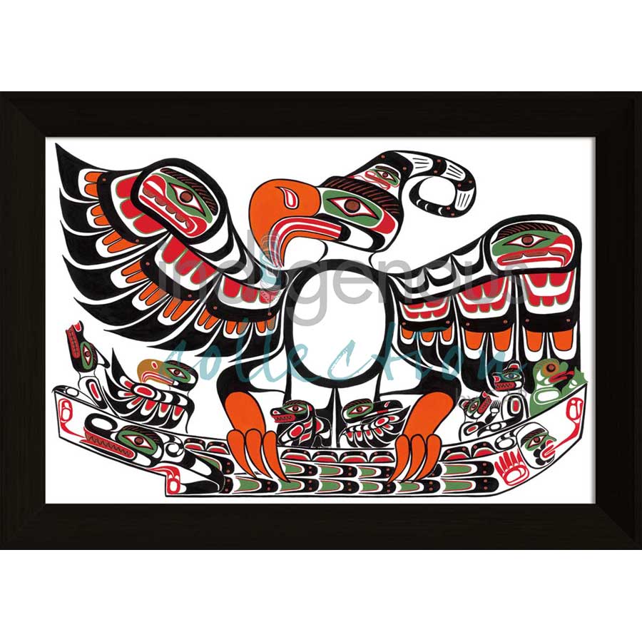 Family Faces,  The Whonnocks by artist Sean Whonnock - Kwakwaka'wakw. Indigenous Collection
