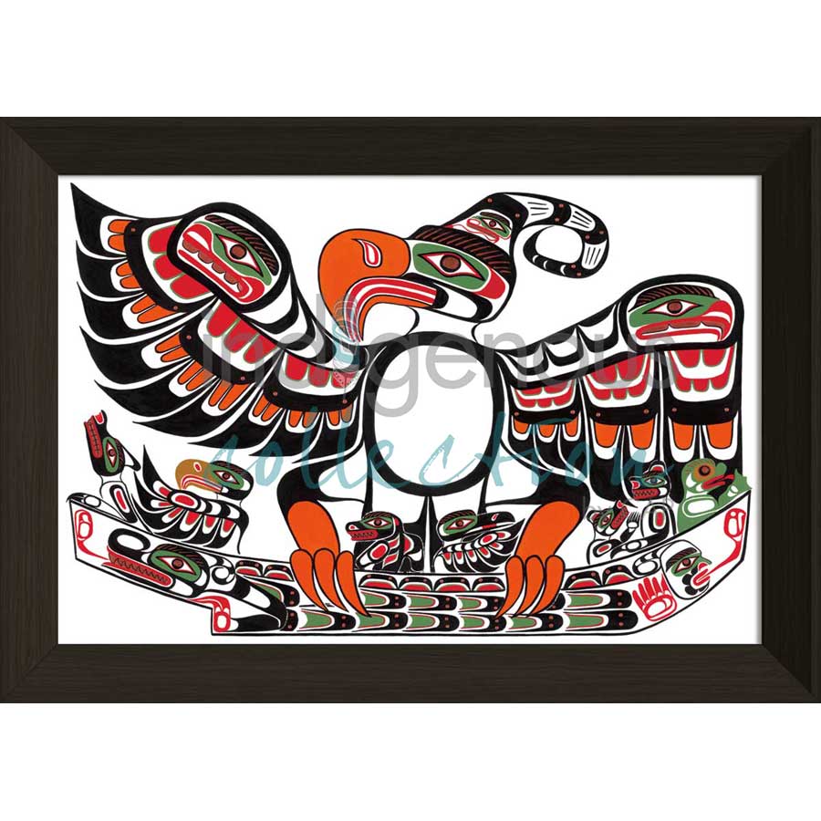 Family Faces,  The Whonnocks by artist Sean Whonnock - Kwakwaka'wakw. Indigenous Collection