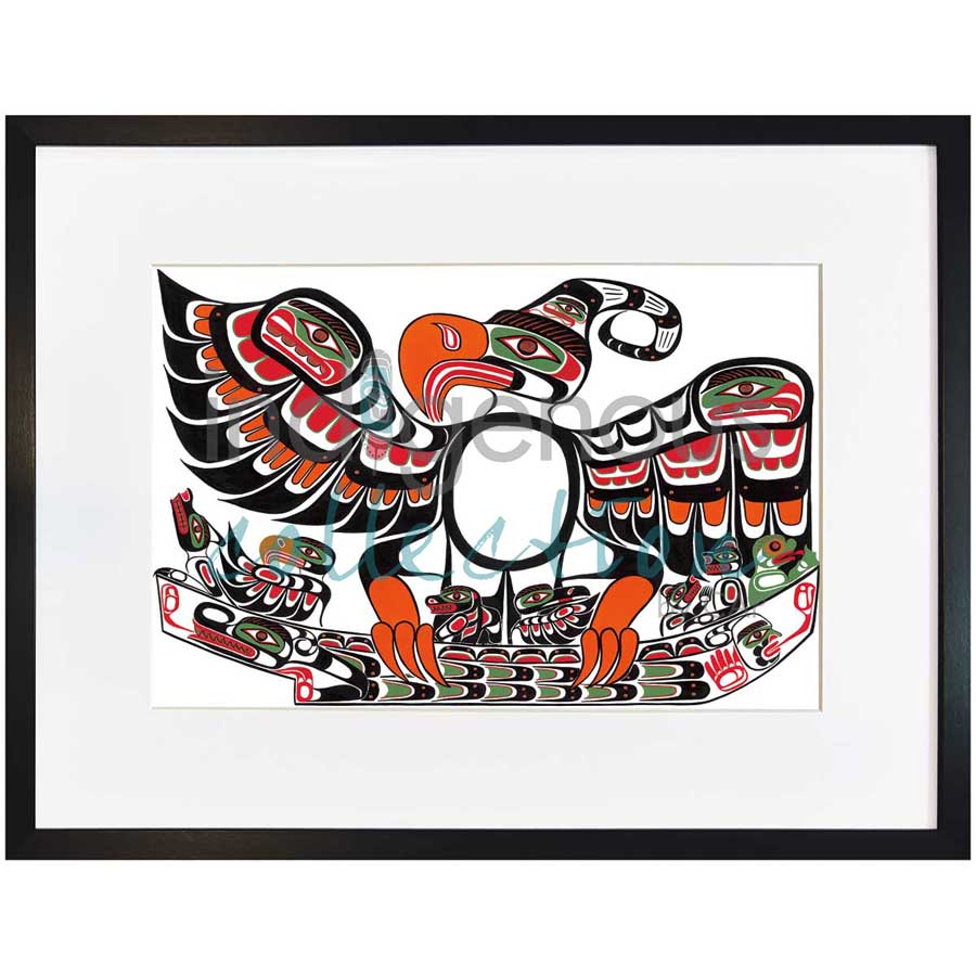 Family Faces,  The Whonnocks by artist Sean Whonnock - Kwakwaka'wakw. Indigenous Collection