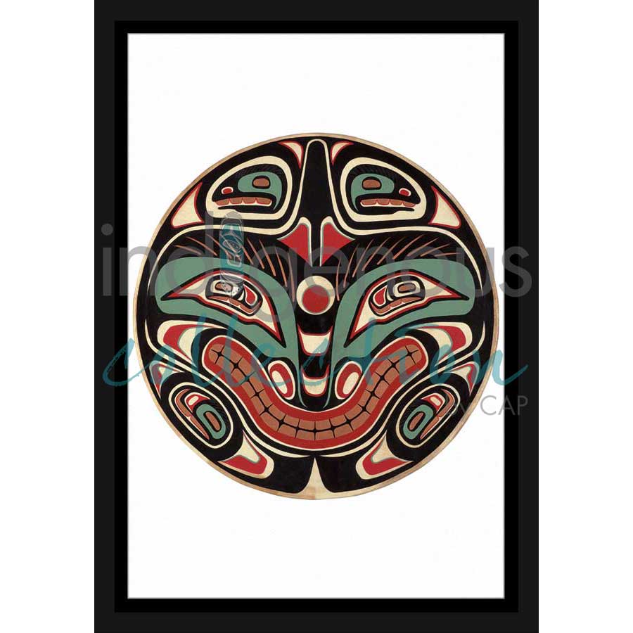Split Killerwhale Design I by artist Sean Whonnock - Kwakwaka'wakw. Indigenous Collection