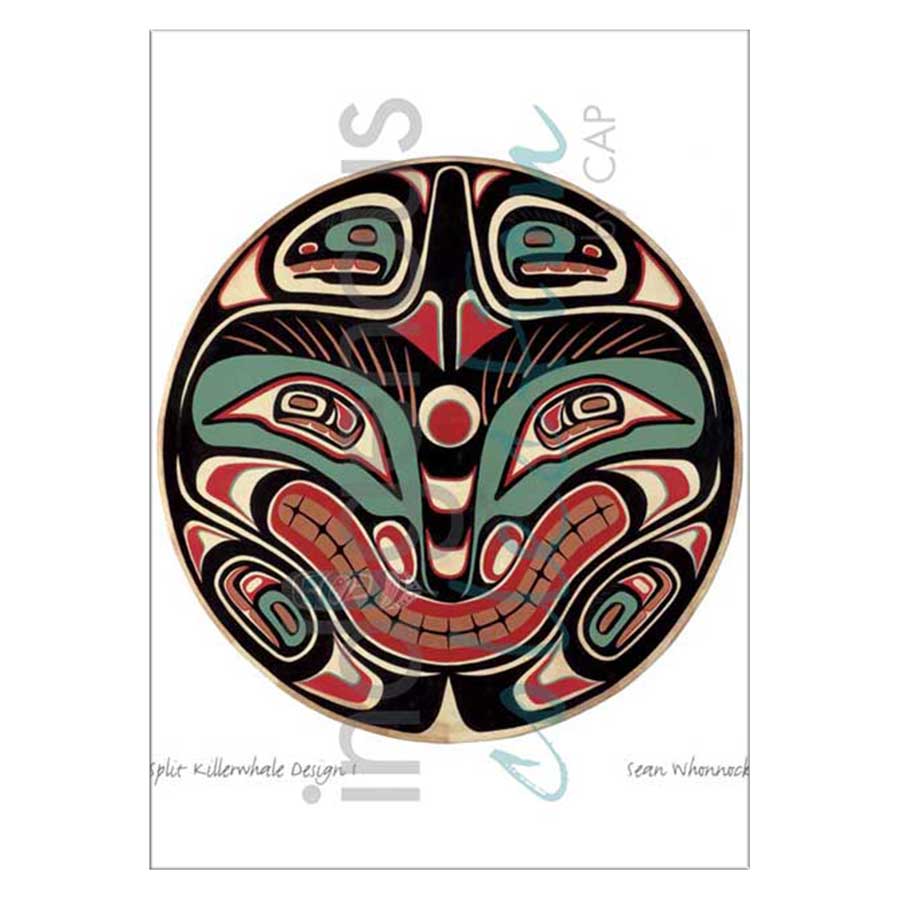 Split Killerwhale Design I Canvas Prints