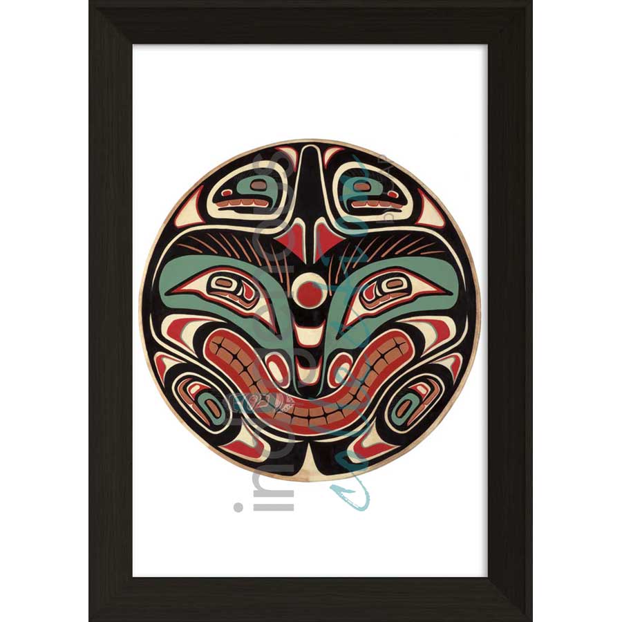 Split Killerwhale Design I by artist Sean Whonnock - Kwakwaka'wakw. Indigenous Collection