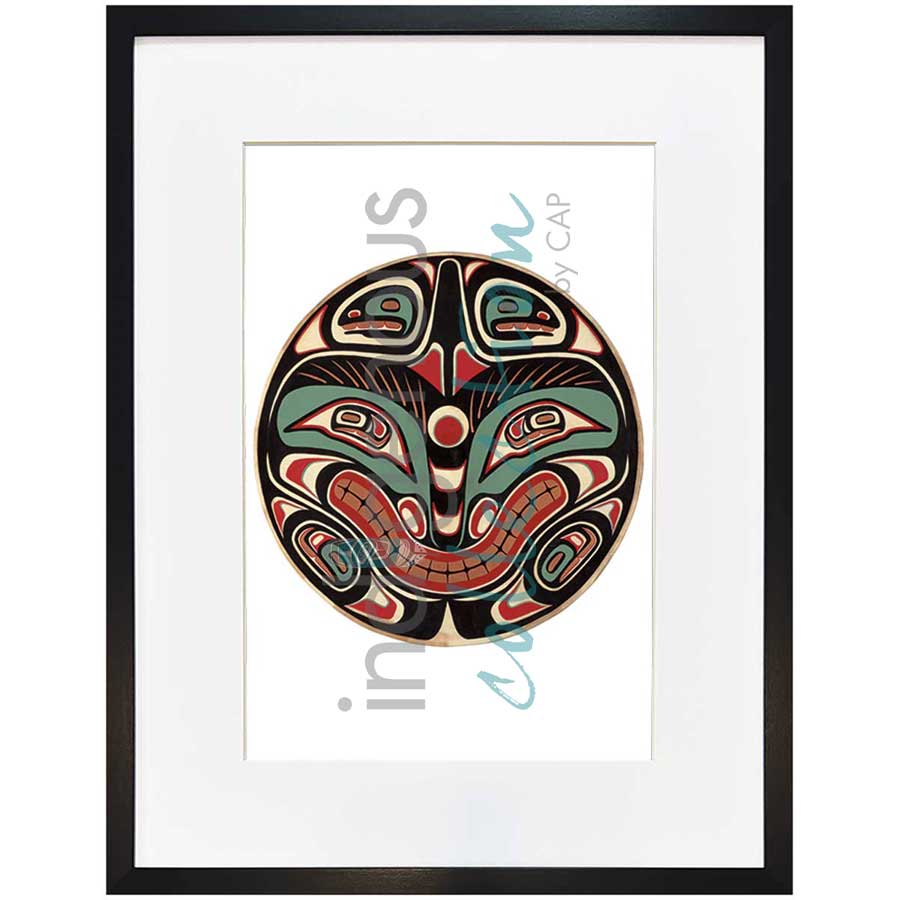 Split Killerwhale Design I by artist Sean Whonnock - Kwakwaka'wakw. Indigenous Collection
