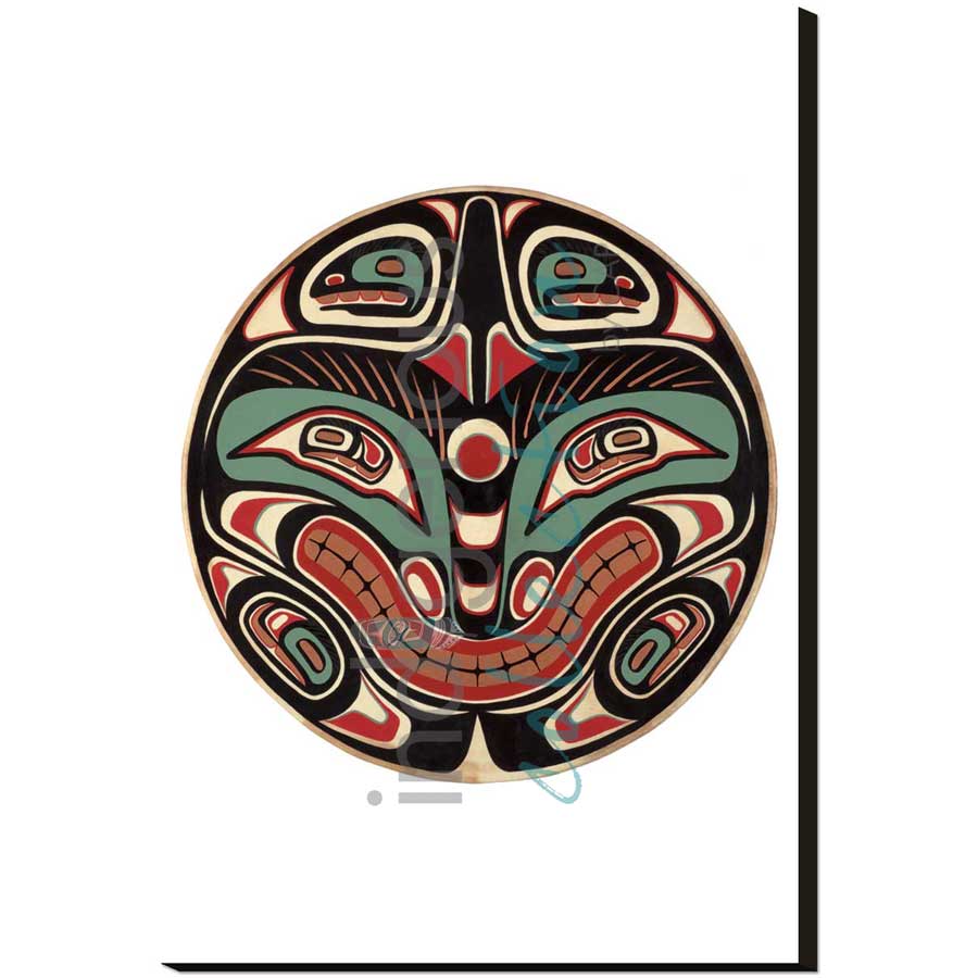 Split Killerwhale Design I by artist Sean Whonnock - Kwakwaka'wakw. Indigenous Collection