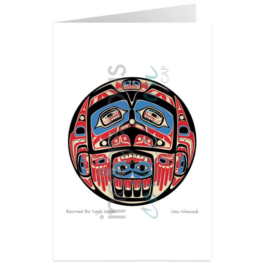 Bentwood Box Eagle Design by artist Sean Whonnock