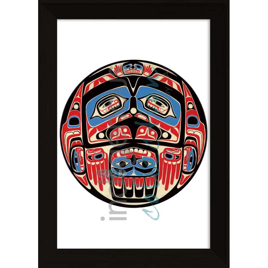 Bentwood Box Eagle Design by artist Sean Whonnock - Kwakwaka'wakw. Indigenous Collection