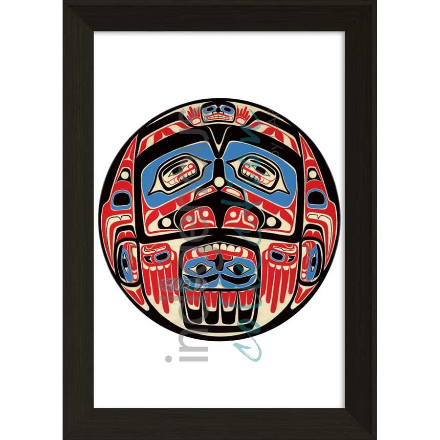 Bentwood Box Eagle Design by artist Sean Whonnock - Kwakwaka'wakw. Indigenous Collection