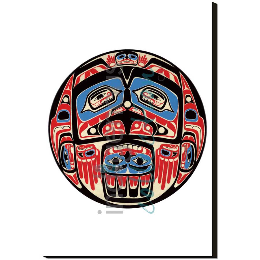 Bentwood Box Eagle Design by artist Sean Whonnock - Kwakwaka'wakw. Indigenous Collection