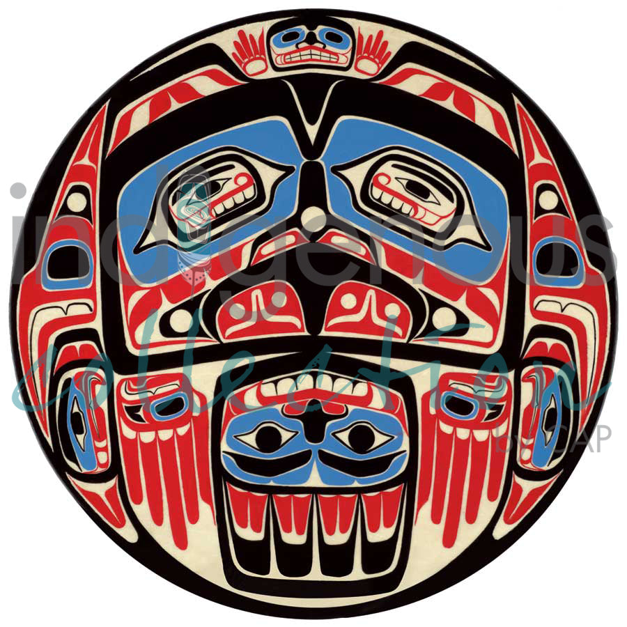 Bentwood Box Eagle Design by artist Sean Whonnock