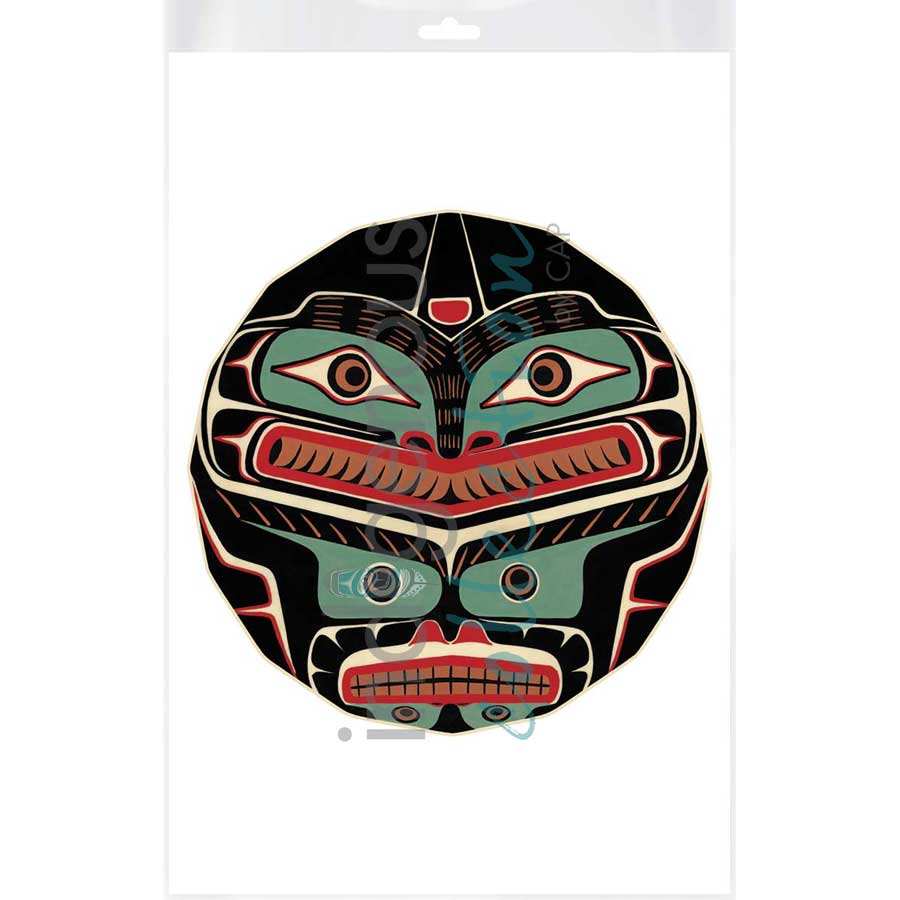 Split Killerwhale Design II by artist Sean Whonnock - Kwakwaka'wakw. Indigenous Collection