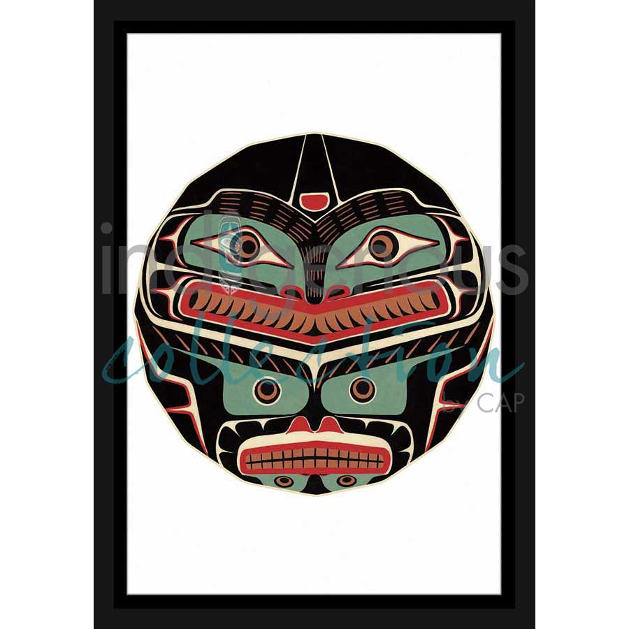 Split Killerwhale Design II by artist Sean Whonnock - Kwakwaka'wakw. Indigenous Collection