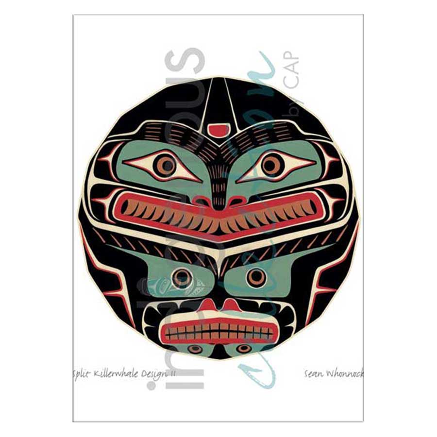 Split Killerwhale Design II Canvas Prints