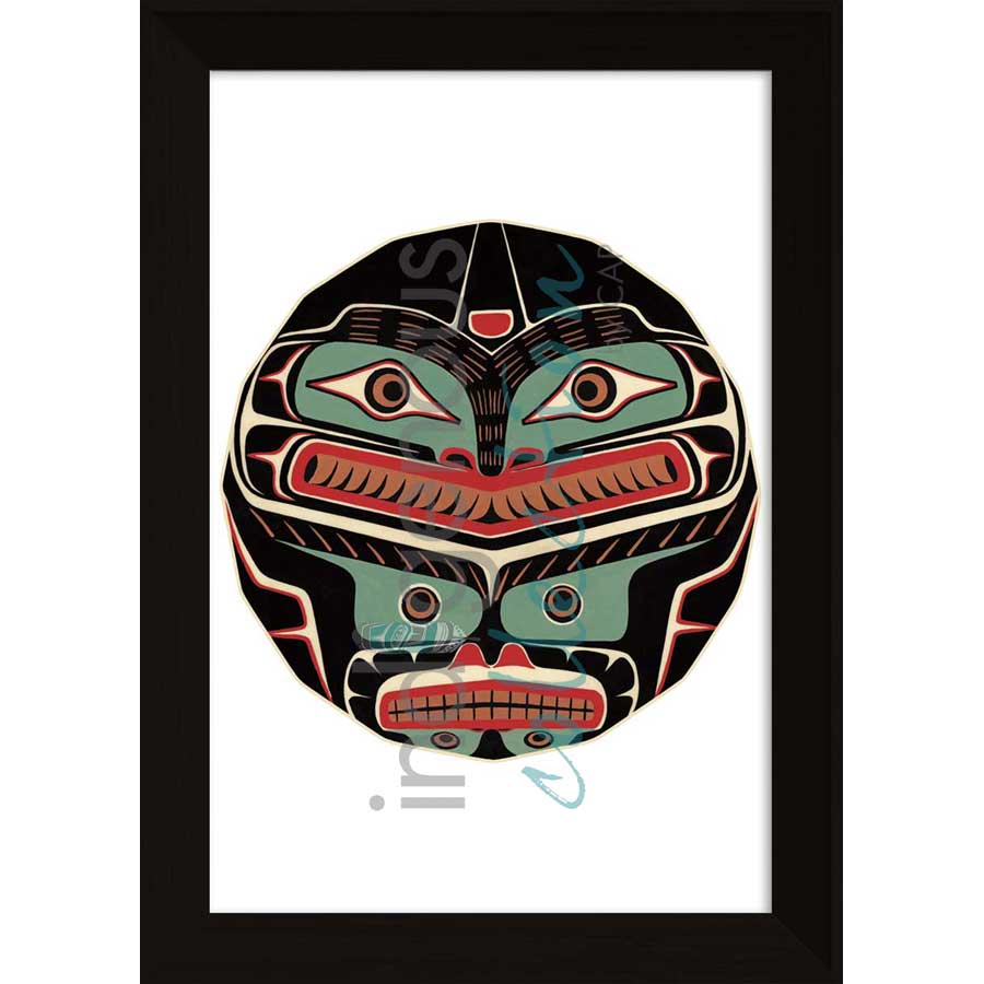Split Killerwhale Design II by artist Sean Whonnock - Kwakwaka'wakw. Indigenous Collection
