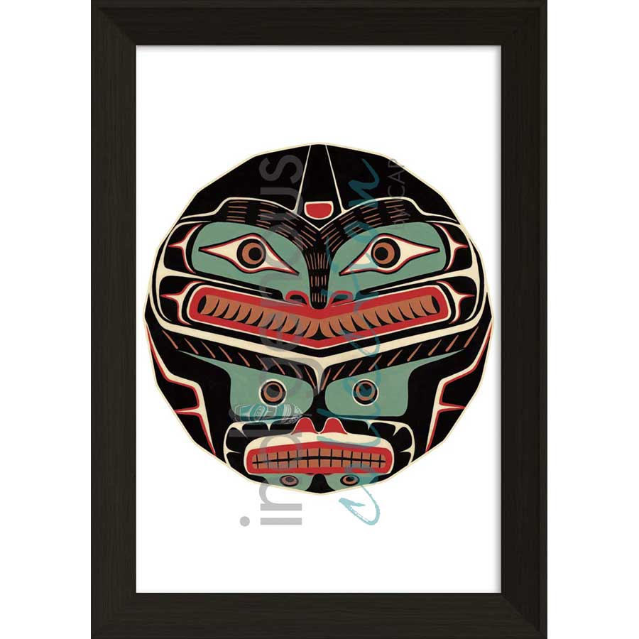 Split Killerwhale Design II by artist Sean Whonnock - Kwakwaka'wakw. Indigenous Collection
