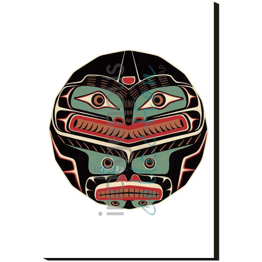 Split Killerwhale Design II by artist Sean Whonnock - Kwakwaka'wakw. Indigenous Collection